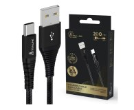 ExtraLink Smart Life Braided  5V 3A 15W USB - USB-C 2m Czarny - 1550944 - zdjęcie 2